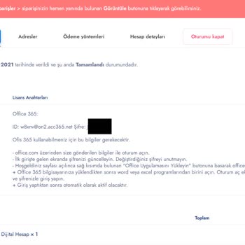 Süresiz Diye Satılan Office 365 Hesabım Geçersiz Oldu, Firma Cevap Vermiyor