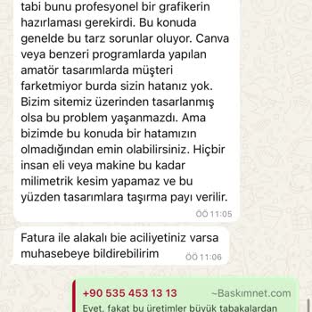 Broşür Siparişimde Kötü Baskı Ve Sorumsuz Müşteri Hizmeti Deneyimi
