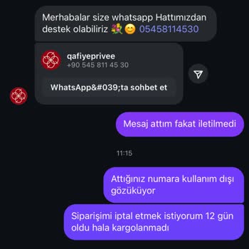 Siparişim 12 Gündür Kargolanmadı İletişim Kuramıyorum