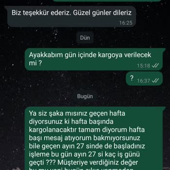 Ayakkabı Tamiri Siparişim Bir Ayı Geçti, Hâlâ Teslim Edilmedi