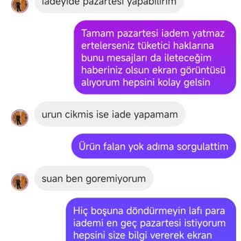 Sipariş Verdiğim Ürünler Teslim Edilmedi, Param İade Edilmiyor