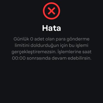 Papara Hesabımdaki Parayı Çekemiyorum, İşlem Limiti Sıfırlandı