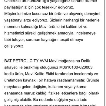 Aynı Model Tişörtlerde Aynı Noktada Oluşan Delikler Ve Garanti Sorunu