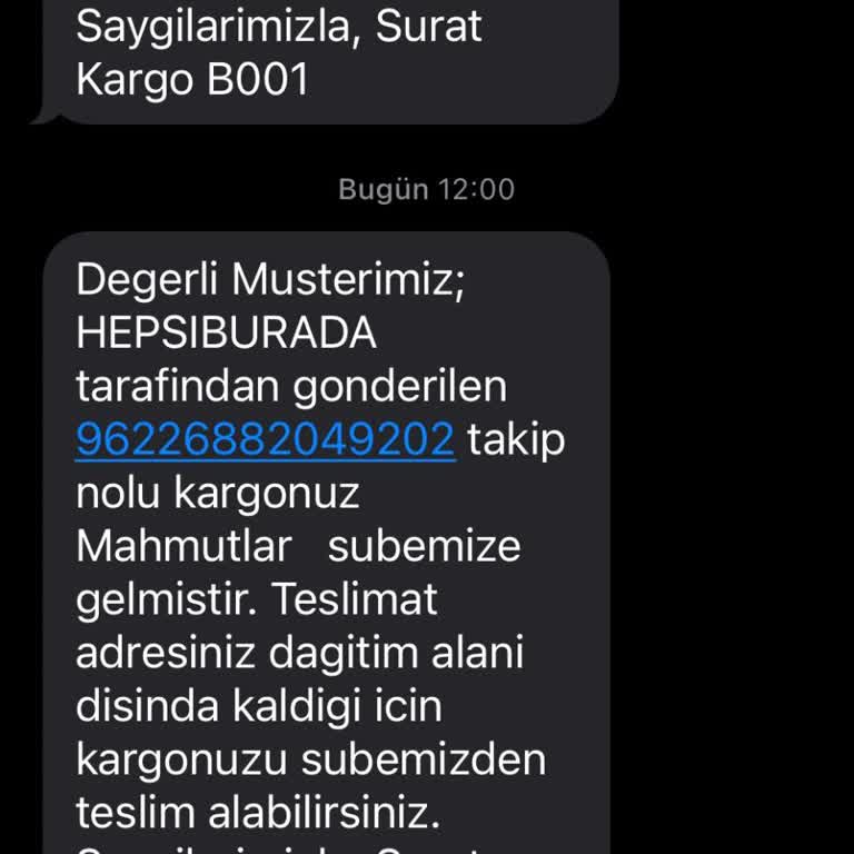Sürat Kargo'nun Dağıtım Alanı Sınırlaması Ve Müşteri Hizmetleri İlgisizliği