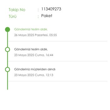 Siparişim Kayıp Destek Yok Kolay Gelsin Kargom Nerede