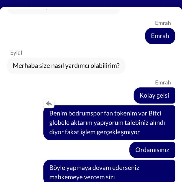 Bitci.com'da Fan Token Aktarım Sorunu Ve Destek Eksikliği