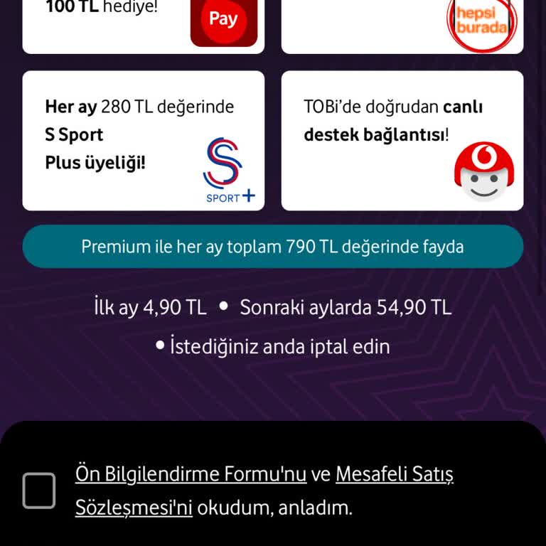 Vodafone Yanımda Premium Üyelikte Lansman Fiyatı Sorunu Ve Yetersiz Müşteri Hizmeti