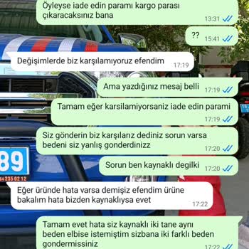 Yanlış Beden Gönderimi Ve Geciken Ürün Değişimi Nedeniyle Mağduriyet