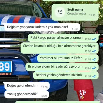 Yanlış Beden Gönderimi Ve Geciken Ürün Değişimi Nedeniyle Mağduriyet