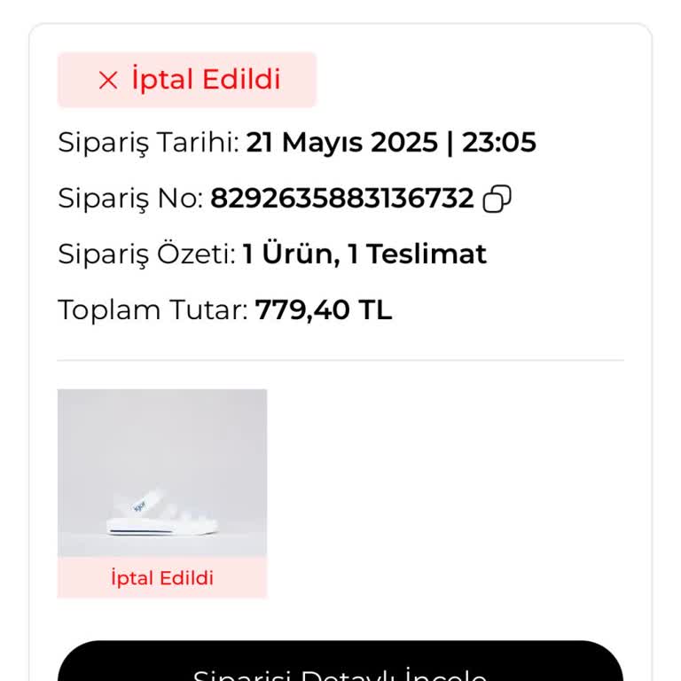 İndirimli Ürün Siparişim Bilgi Verilmeden İptal Edildi