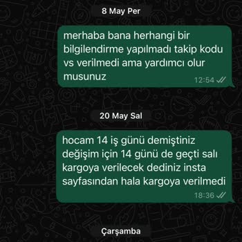 Değişim Ve İade Sürecinde İlgisizlik Ve Gecikme Yaşıyorum