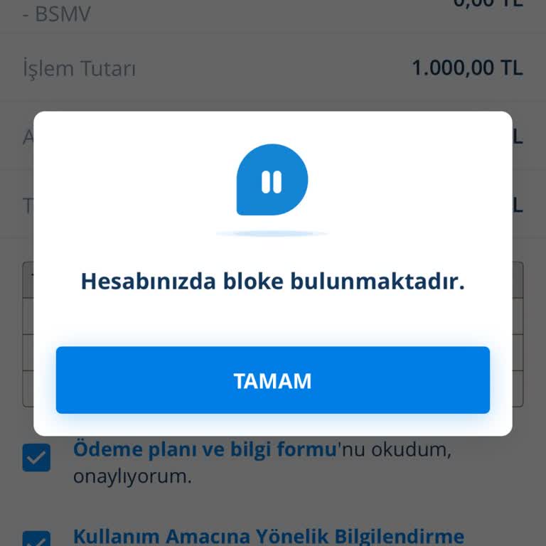 Kredi Kartı Borcu Kapatıldığı Halde Hesaptaki Bloke Kaldırılmıyor
