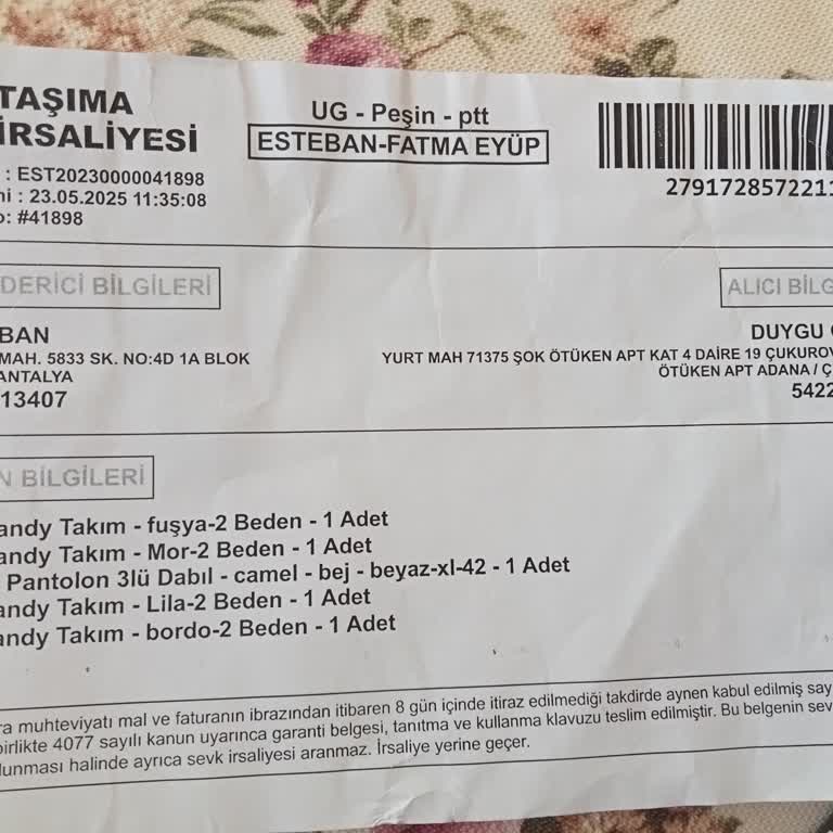 Yanlış Renk Gönderimi Ve Yetersiz Müşteri Hizmeti