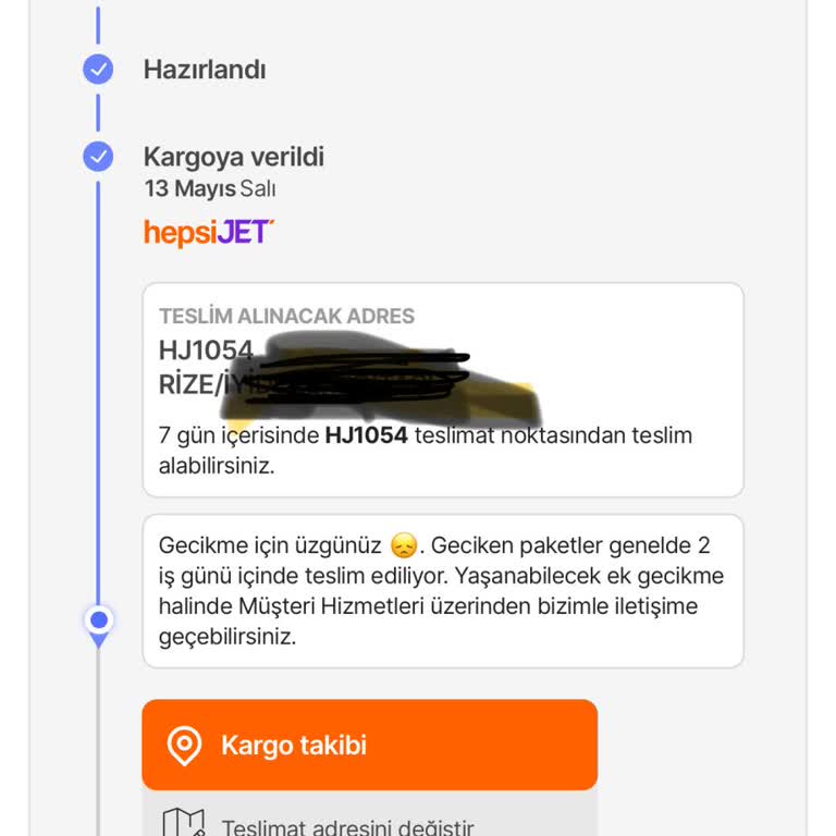 Teslimat Gecikmesi Nedeniyle Mağduriyet Yaşadım