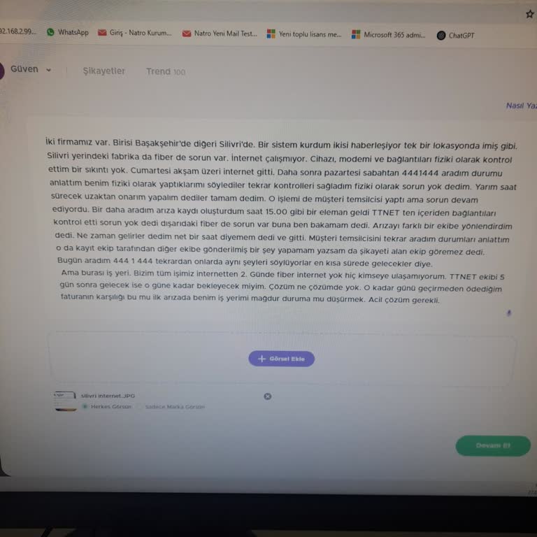 İki Gündür Fiber İnternet Kesintisi İşlerimizi Aksatıyor