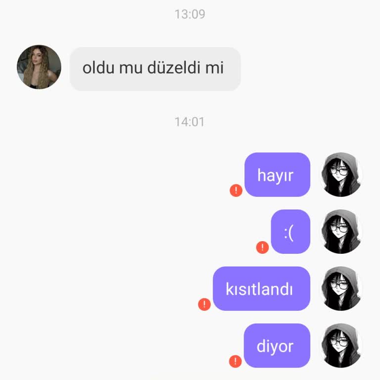 Mesajlaşma Kısıtlaması Ve Hesap Sorunu