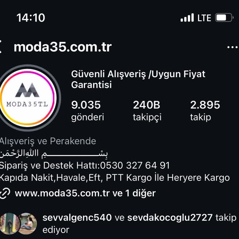 Moda35.com.tr 'den Aldığım Ürün Gelmedi