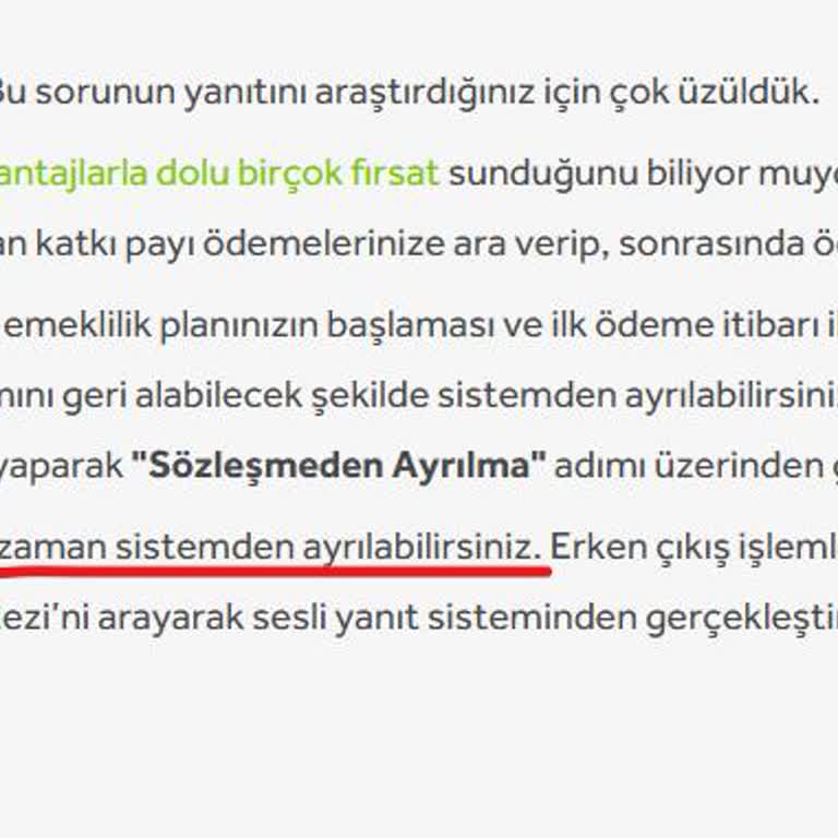 Bireysel Emeklilikten Erken Ayrıldığımda Ana Paramı Alamıyorum