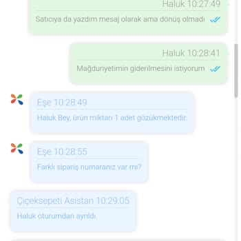 Siparişim Eksik Gönderildi, Çözüm Sunulmuyor