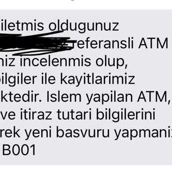 ATM'de Para Yatırma Sorunu Ve El Konulan Tutarın İadesi Problemi