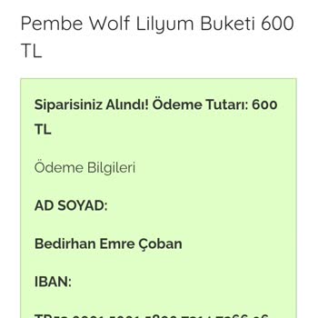 Sipariş Verdiğim Çiçek Teslim Edilmedi, İletişim Kurulamıyor