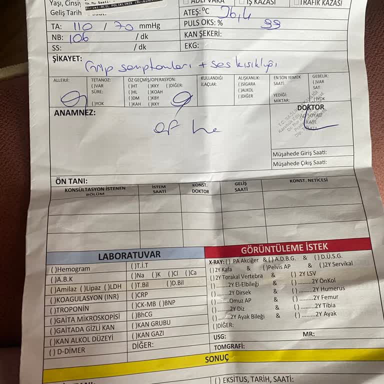 Acil Serviste Rapor Talebim Gerekçesiz Reddedildi