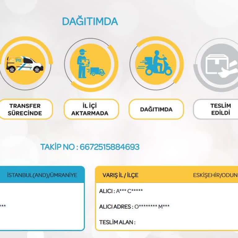PTT Kargo Kurye Zile Basmadan Teslimatı Başarısız Gösterdi