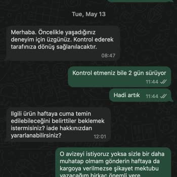 İnternetten Alınan Avizenin Teslimatı Sürekli Gecikiyor, Bilgilendirme Yetersiz