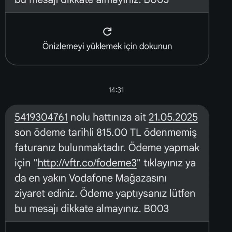 Kullanılmayan Hat İçin Haksız Fatura Borcu Çıkarıldı