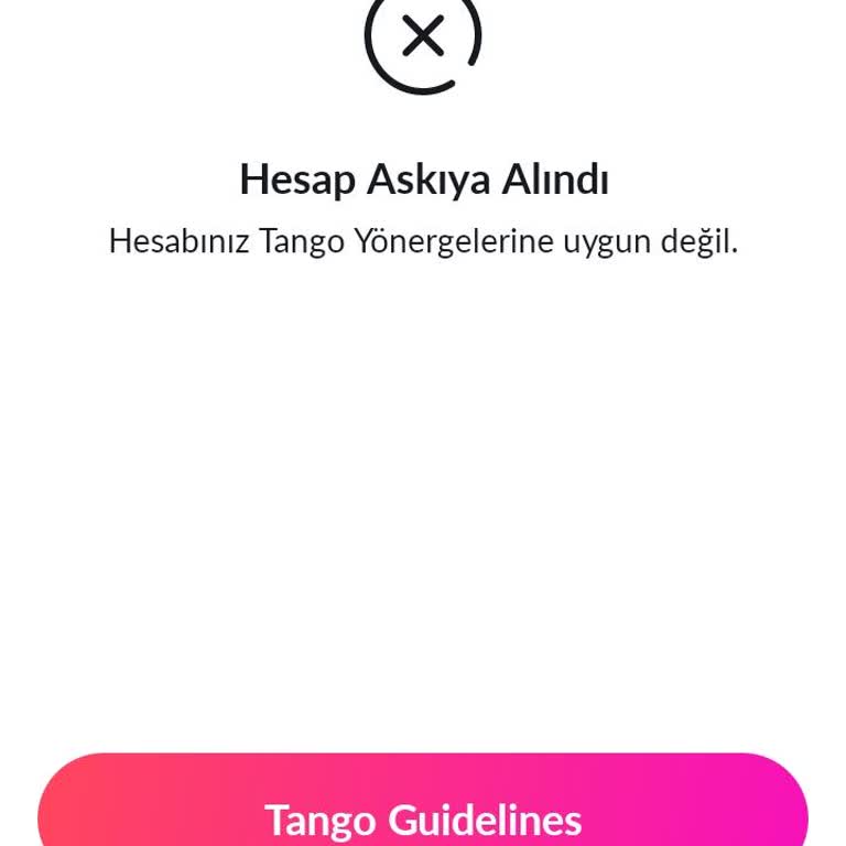 Tango Wrongfully Suspended My Account and I Need It Reactivated