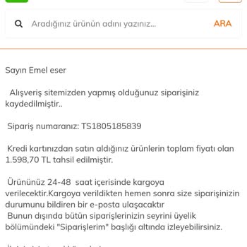 Sipariş Sürecinde Gecikme Ve Yetersiz Bilgilendirme Yaşadım