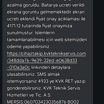 Servis Sonrası Cihazımda Yeni Sorunlar Ve Yetersiz Bilgilendirme