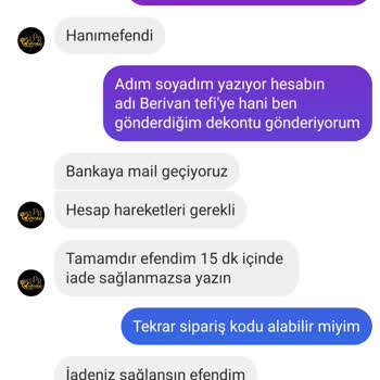 Sipariş Sonrası İade Yapılmadı, Hesabım Engellendi