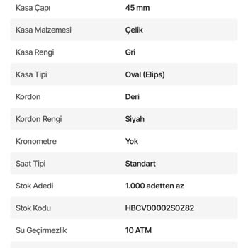 Su Geçirmez Özellikli Saat Su Geçirdi