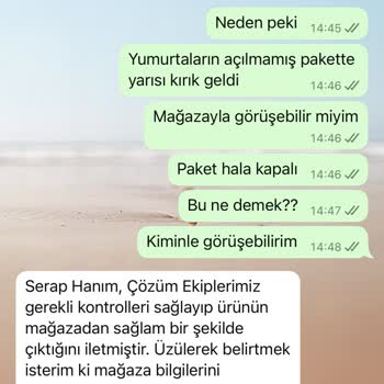 A101 Online Siparişimde Kırık Yumurtalar Ve İade Sorunu