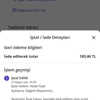 N11 Yataş Bambu Yastık Siparişim Fiyat Hatası Gerekçesiyle İptal Edildi