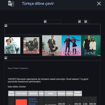 İade Ücretimin Gecikmesi Konusunda Yaşadığım Sorun
