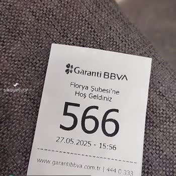 Garanti BBVA Florya Şubeden Şikayetçiyim!