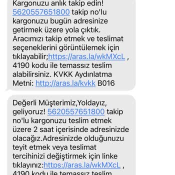 Aras Kargo Setbaşı Şikayeti