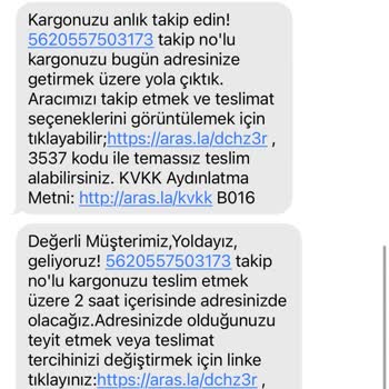 Aras Kargo Setbaşı Şikayeti