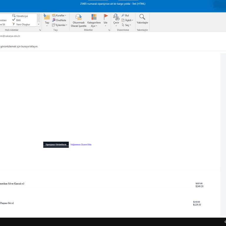 Kargo Takip Numarası Verilmedi, İletişim Sağlanamıyor Sipariş Teslim Edilmedi