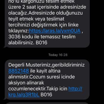 Aras Kargo Bir Buçuk Aydır Teslim Edilmeyen Kargo ve Yetersiz Müşteri Hizmeti