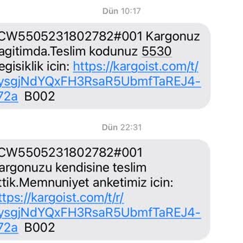 Teslim Edilmediği Halde Teslim Edildi Olarak Görünen Kargom Hakkında Bilgi Talebi