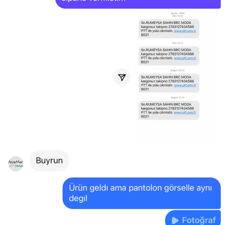 İlgisiz Satıcı Ve Yanıltıcı Ürün Gönderimi