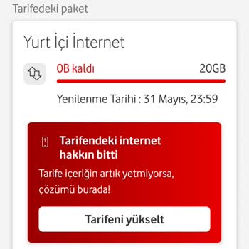 Kullanmadığım Ek İnternet Tarifesi Faturama Yansıtıldı