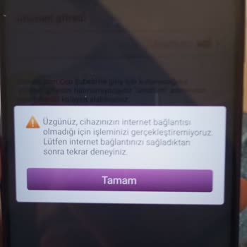 Cep Şubeye Girişte İnternet Bağlantısı Hatası Sorunu