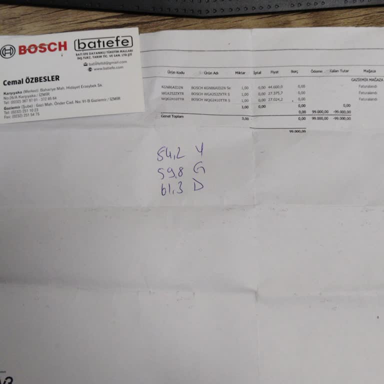 Bosch Bayisinden Alınan Çamaşır Makinesi Teslim Edilmiyor, Müşteri Mağdur Ediliyor