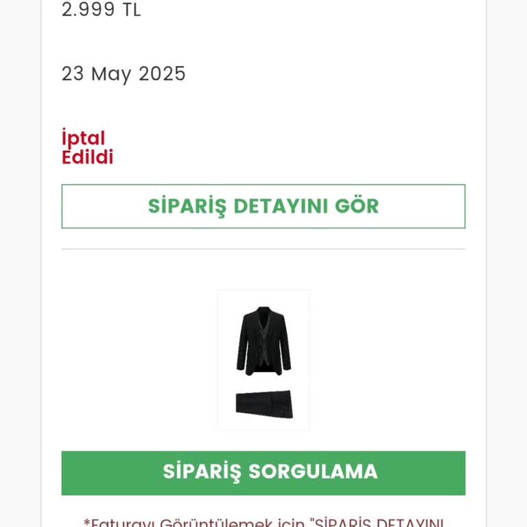 Siparişim Haber Verilmeden İptal Edildi, Mezuniyetimde Mağdur Oldum