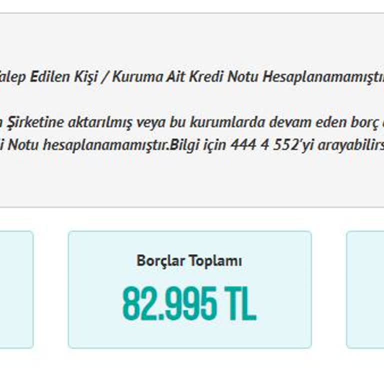 Tüm Borçlarımı Kapatmama Rağmen Kredi Notum Hesaplanmıyor