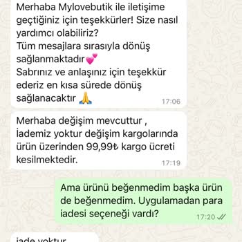 İade Talebime Olumsuz Ve Nezaketsiz Yaklaşım